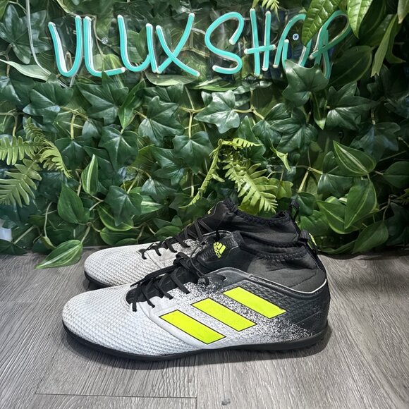 Adidas ACE Tango 17.3 Turf Soccer Indoor Shoes Black White Yellow Men’s Size 10 main image 5